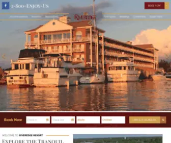 Riveredge.com(Hotel & Restaurant Alexandria Bay NY1000 Islands) Screenshot