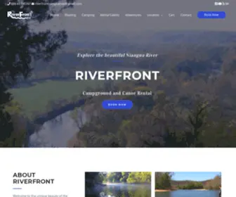 Riverfrontcampcanoe.com(Campground and Canoe Rental) Screenshot