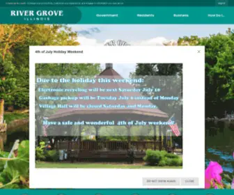 Rivergroveil.gov(Village of River Grove) Screenshot