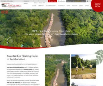 Riverkwaijunglerafts.com(Floating Hotel in Kanchanaburi River Kwai Jungle Rafts Resort) Screenshot