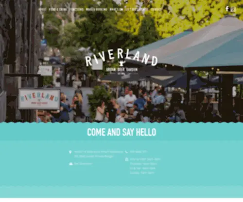 Riverlandbar.com(Riverside Outdoor Beer Garden Bar) Screenshot