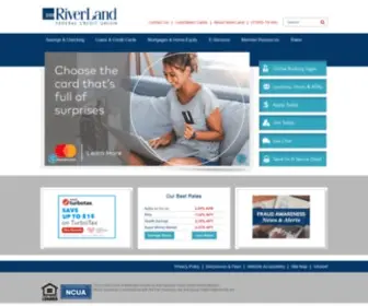 Riverlandcu.org(RiverLand Federal Credit Union) Screenshot