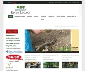 Riverlegacy.org(River Legacy Living Science Center) Screenshot