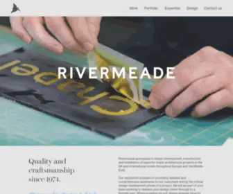 Rivermeade.com(Quality and Craftsmanship since 1974) Screenshot