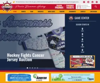 Rivermen.net(Peoria's Hockey Team) Screenshot
