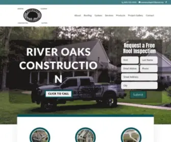 Riveroaksconstructionms.com(River Oaks Roofing in Mississippi) Screenshot