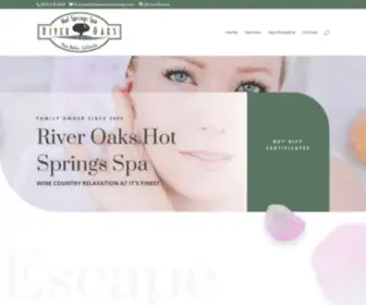 Riveroakshotsprings.com(River Oaks Hot Springs Spa) Screenshot