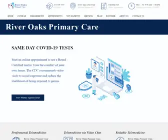 Riveroaksprimarycare.com(River Oaks Primary Care) Screenshot