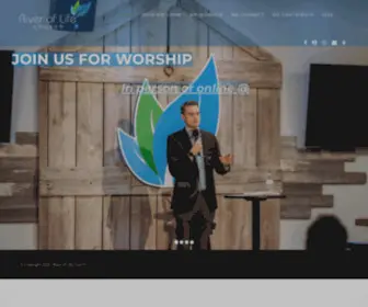 Riveroflife.org(To be a church family that knows Jesus and makes Him known) Screenshot