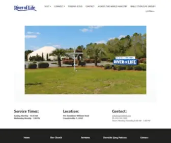 Riveroflifefl.com(River of Life Church) Screenshot