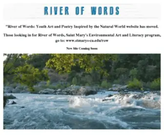 Riverofwords.org(River of Words is a California) Screenshot
