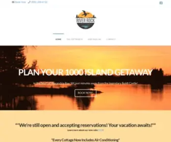Riverrockcottages.net(Cottage Rentals in the Thousand Islands) Screenshot