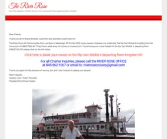 Riverrosecruises.com(River Rose) Screenshot