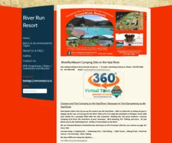 Riverrunresort.co.za(River Run Family Camp Site) Screenshot