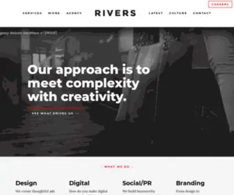 Riversagency.com(We're Rivers Advertising Agency) Screenshot