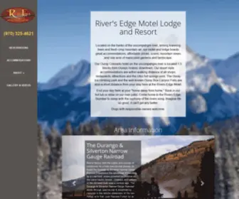 Riversedgeouray.com(River's Edge Motel) Screenshot