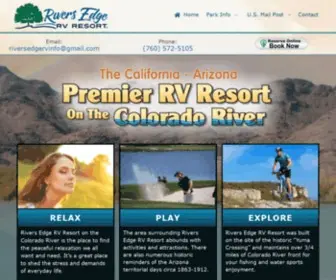 Riversedgervresort.com(Colorado River RV Resort) Screenshot
