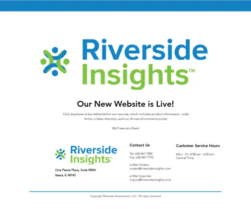 Riverside-Assessments.com(Riverside Insights) Screenshot