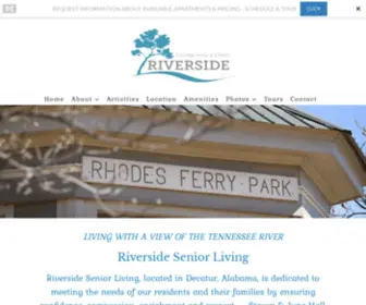 Riversideal.com(Riverside Senior Living located in Decatur Alabama) Screenshot