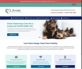 Riversideanimal.net(Riverside Animal Hospital) Screenshot