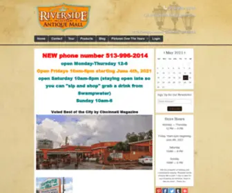 Riversidecentreantiques.com(Riverside Centre Antique Mall in Cincinnati) Screenshot