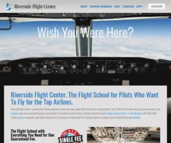 Riversideflightcenter.com(Flight Training School for Professional Pilots) Screenshot