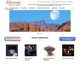 Riversidefunerals.com(Riverside Funeral Home Albuquerque Los Lunas Santa Fe New Mexico) Screenshot