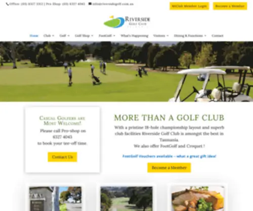 Riversidegolf.com.au(Riverside Golf Club) Screenshot