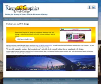 Riversidegraphicsstl.com(Custom Logo and Web Design) Screenshot