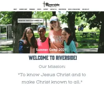 Riversidelbc.org(Riverside Bible Camp) Screenshot