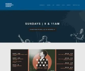 Riversidepeoria.com(Riverside Community Church) Screenshot