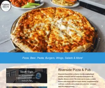 Riversidepizzapub.com(Riverside Pizza & Pub) Screenshot