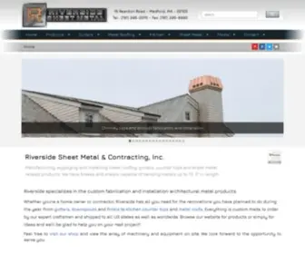 Riversidesheetmetal.net(Riverside Sheet Metal & Contracting) Screenshot