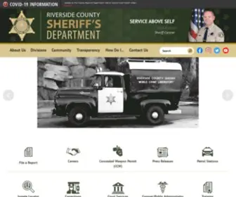 Riversidesheriff.org(Riverside County Sheriff) Screenshot