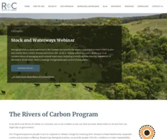 Riversofcarbon.org.au(Working with landholders to protect and restore rivers) Screenshot