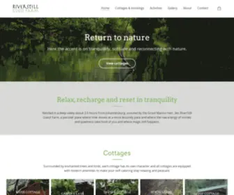 Riverstill.co.za(Relax, recharge and rest in tranquility) Screenshot