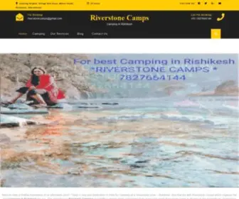 Riverstonecamps.com(Camping in Rishikesh) Screenshot