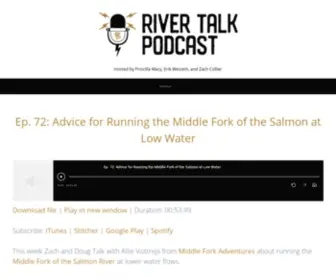 Rivertalkpodcast.com(River Talk Podcast) Screenshot