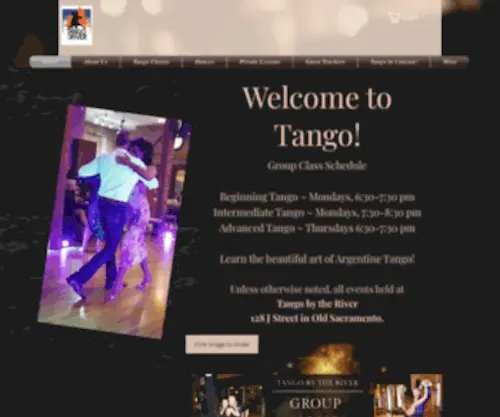 Rivertango.com(Dance instruction Sacramento) Screenshot