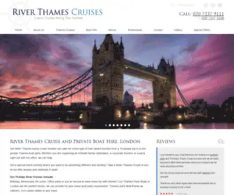 Riverthamesboathire.co.uk(River Thames Cruises and Private Boat Hire) Screenshot