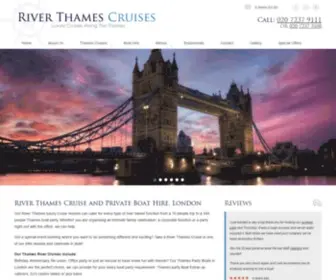 Riverthamescruises.co.uk(River Thames Cruises and Private Boat Hire) Screenshot