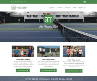 Rivertrailstennis.net(River Trails Tennis Center) Screenshot