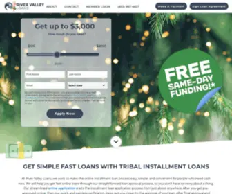 Rivervalleyloans.com(Look to simple fast loans when you need money fast. River Valley Loans) Screenshot