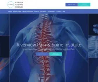 Riverviewpainandspine.com(Dinash Yanamadula) Screenshot