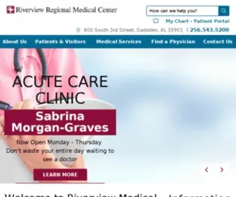 Riverviewregional.com(Riverview Regional Medical Center) Screenshot