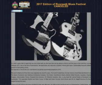 Riverwalkbluesfestival.com(Riverwalk Blues and Music Festival) Screenshot