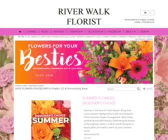 Riverwalkflorist.com(Pueblo Florist) Screenshot