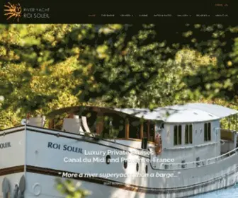 Riveryacht.com(Luxury hotel barge Roi Soleil) Screenshot