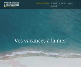 Rivesdescorbieres.com(Camping Port Leucate et Village Vacances) Screenshot