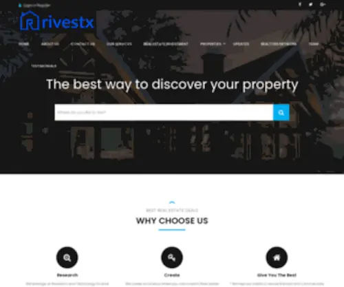 Rivestx.com(A Place With Real Homes) Screenshot